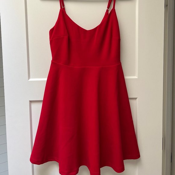 Lulus Dresses & Skirts - Lulus Red Skater Dress (Small)